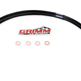 Grimm Offroad PTFE Lined 304 SS Rear Brake Lines for '20-Newer Jeep Gladiator JT