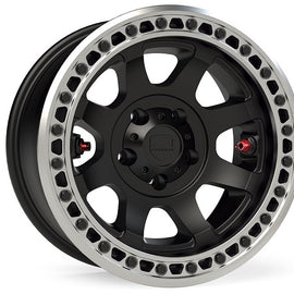 TeraFlex Olympus Beadlock Off-Road Wheel - Metallic Black for '18+ Jeep Wrangler JL / JLU & '20+ Jeep Gladiator JT