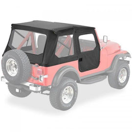Bestop Tigertop Soft Top ( Black Crush ) for '76-'86 Jeep CJ7