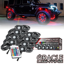 Oracle Lighting Colorshift Underbody Wheel Well LED Rock Light Kit - 8 Piece