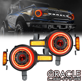 Oracle Lighting OCULUS™ Colorshift BI-LED Projector Headlights - for '21-'25 Ford Bronco