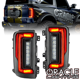 Oracle Lighting Flush Mount LED Tail Lights (Standard Red Lens) for '21-'25 Ford Bronco