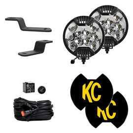 KC HiLites SlimLite® Spot Beam A Pillar Ditch Lights Kit for '21-Up Ford Bronco