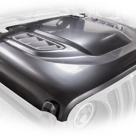 DV8 Offroad Rubicon Replica Hood for '18+ Jeep Wrangler JL / JLU & '20+ Gladiator JT