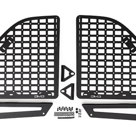 DV8 Offroad Rear Window Molle Storage Panels for '18-'23 Jeep Wrangler JLU Unlimited 4 Door