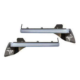 Quake LED Slim Chop DRL Turn Signals with Sequential Switchback Lights for '18-Current Jeep Wrangler JL Sahara / '20-Current Gladiator Overland