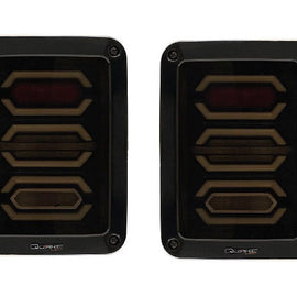 Quake LED Tempest Series Smoked Blackout II Tail Lights Kit for '07-'18 Jeep Wrangler JK / JKU