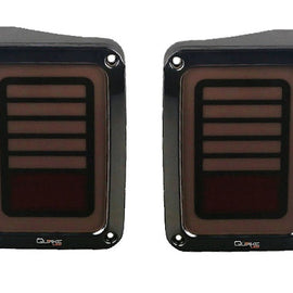 Quake LED Tempest Series NES Smoked Blackout Tail Lights Kit for '07-'18 Jeep Wrangler JK / JKU