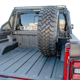 DV8 Offroad Stand Up Spare Tire Carrier Mount for '20+ Jeep Gladiator JT Truck