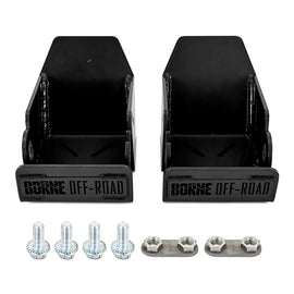 Mishimoto Black Rear Shock Skid Plates for '21+ Ford Bronco
