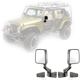 Body Armor 4x4 Trail Door Mirror Set for 1997-2018 Jeep Wrangler TJ / JK
