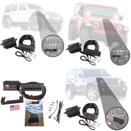 S-Tech 6 Switch System With Relays & Fuses for Jeep Wrangler JL 2018-2019