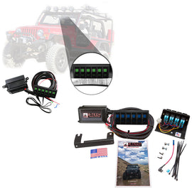 S-Tech 6 Switch System With Relays & Fuses for Jeep Wrangler TJ LJ 1996-2006