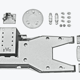 EVO MFG Pro Hinged Gate Tire Carrier Kit (Raw) - '07-'18 Jeep Wrangler JK JKU