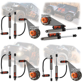 Fox 2.5 Factory Race Series Shocks For 2018-2019 Jeep Wrangler JL