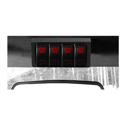 S-Tech 4 Switch System with relay center Red Dual LED 97-06 Jeep Wrangler TJ/LJ
