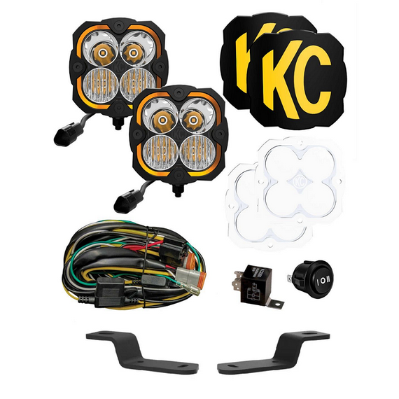 KC HiLites FLEX ERA® 4 Combo Beam A Pillar Ditch Light Kit for '21-Up Ford Bronco GEN6