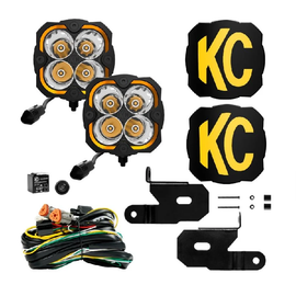 KC HiLites FLEX ERA® 4 LED Ditch Cowl Light Kit for '18+ Jeep Wrangler JL / JLU & '20+ Gladiator JT