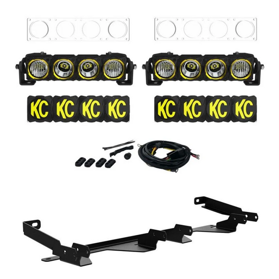 KC HiLites Dual FLEX ERA Front Bumper LED Light Kit for '24+ Toyota Land Cruiser