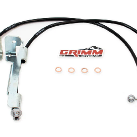 Grimm Offroad PTFE Lined 304 SS Rear Brake Lines for '18-Newer Jeep Wrangler JL / JLU