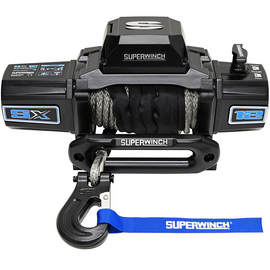 Superwinch SX Series SX12SR 12,000 lb Winch with Synthetic Rope - Midnight Black
