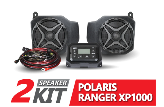 SSV Works 2-Speaker Audio System for '18-'23 Polaris Ranger XP 1000
