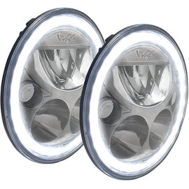 Vision X 7" LED Headlight Kit Black Chrome For '07-'18 Jeep Wrangler JK 9892825