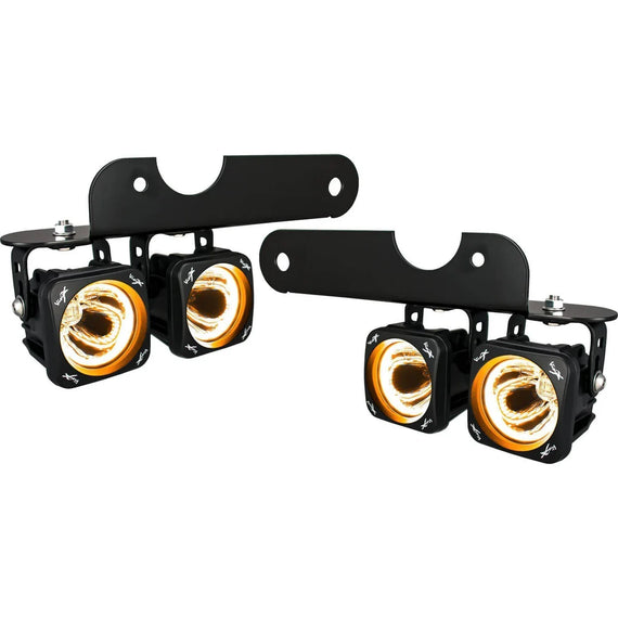 Vision X Fog Light Kit Optimus Amber Halo Lights For '17-'20 Ford Raptor 9907208