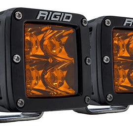 Rigid Industries D-Series PRO Edition Spot Beam LED Light Pods - Amber Color