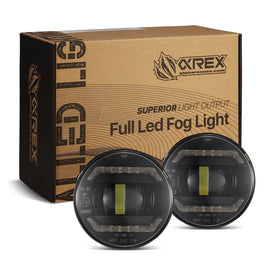 AlphaRex DoubleTap Dual Color LED Projector Fog Lights 19-24 Ram 2500 3500 HD