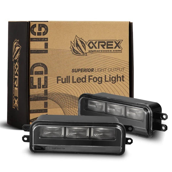 AlphaRex Dual Color LED Projector Fog Lights 24-26 Toyota Tacoma 25-26 4Runner