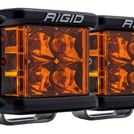 Rigid Industries D-SS Series Side Shooter PRO Edition Spot LED Light Pods - Amber Color