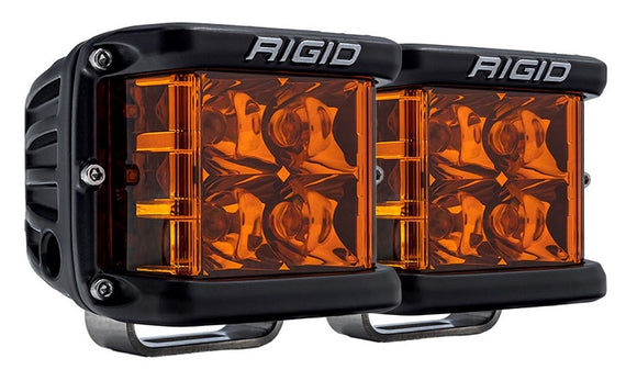 Rigid Industries D-SS Series Side Shooter PRO Edition Spot LED Light Pods - Amber Color