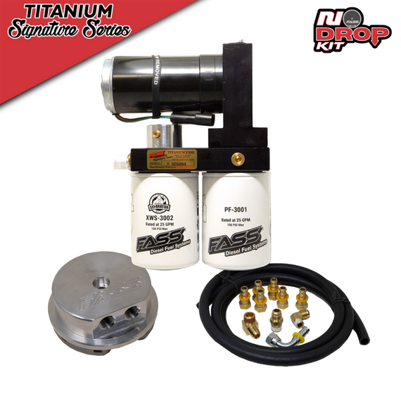 FASS No-Drop Titanium 250 GPH Fuel Pump 19-20 Ram Cummins 6.7L — complete FASS fuel-system kit