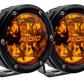 Rigid Industries 360 Series 4" PRO Edition Spot Beam LED Round Lights - Amber Color