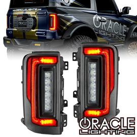 Oracle Lighting Flush Mount LED Tail Lights (Standard Red Lens) for '21-'24 Ford Bronco