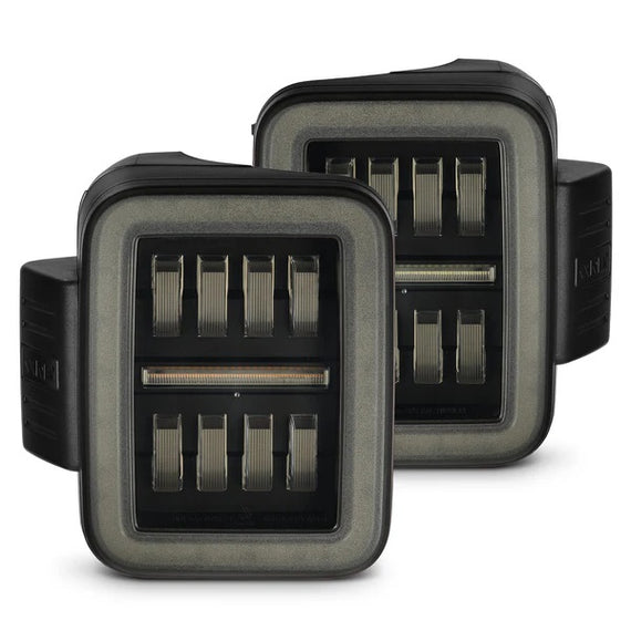 AlphaRex NOVA Series LED Tail Lights Alpha Black 19-26 Jeep Gladiator JT