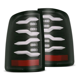 AlphaRex LUXX Series LED Tail Lights Black 19-24 Ram 2500 3500 HD w/o OE LED