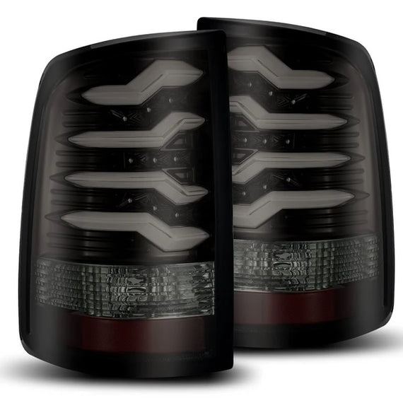 AlphaRex Pro Series LED Tail Lights Jet Black 19-24 Ram 2500 3500 HD w/o OE LED