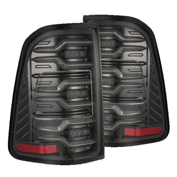 AlphaRex LUXX Series LED Tail Lights Alpha Black 25-26 Ram 1500 w/o OE LED