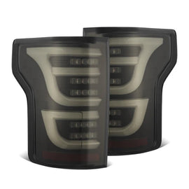 AlphaRex LUXX LED Tail lights Black Converter 18-20 Ford F150 w/ OE Halogen