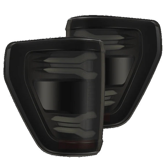 AlphaRex LUXX Series LED Tail Lights Black 24-26 Ford F150