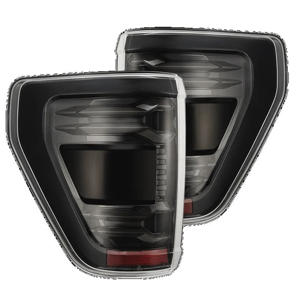 AlphaRex LUXX Series LED Tail Lights Alpha Black 24-26 Ford F150