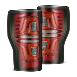 AlphaRex PRO Series LED Tail Lights Red Smoke 17-19 Ford Super Duty F250 F350