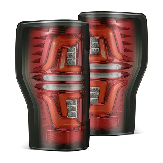 AlphaRex PRO Series LED Tail Lights Red Smoke 17-19 Ford Super Duty F250 F350