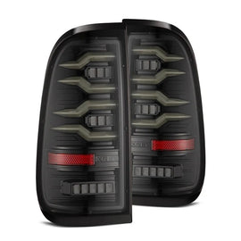 AlphaRex LUXX LED Tail Lights Alpha Black 99-16 Ford Super Duty F250 F350