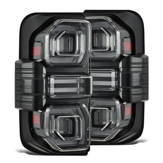AlphaRex NOVA LED Prismatic Tail Lights Black 21-26 Ford Bronco