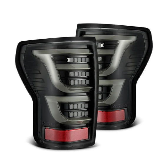 AlphaRex LUXX Series LED Tail Lights Alpha Black 07-13 Toyota Tundra