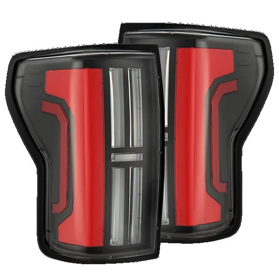 AlphaRex NOVA Series Prismatic LED Tail Lights Black Red 07-13 Toyota Tundra