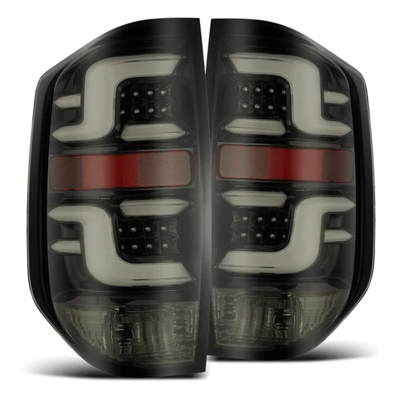 AlphaRex Pro Series LED Tail Lights Jet Black 14-21 Toyota Tundra